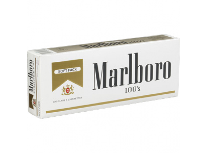 МАЛЬБОРО ГОЛД 100ММ (США, МЯГКАЯ ПАЧКА) - MARLBORO GOLD PACK 100 S (USA) SOFT