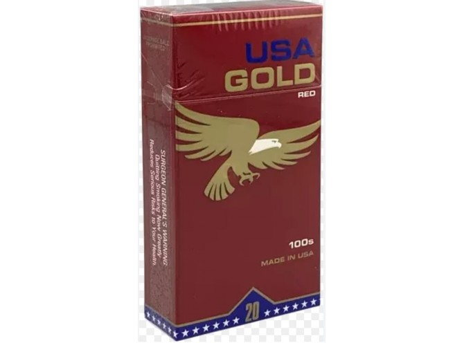 Пачка сигарет США Голд Ред (США) - USA Gold Red (USA)